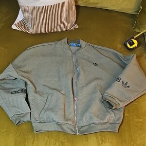 Adidas  Olive Zip-Up Jacket